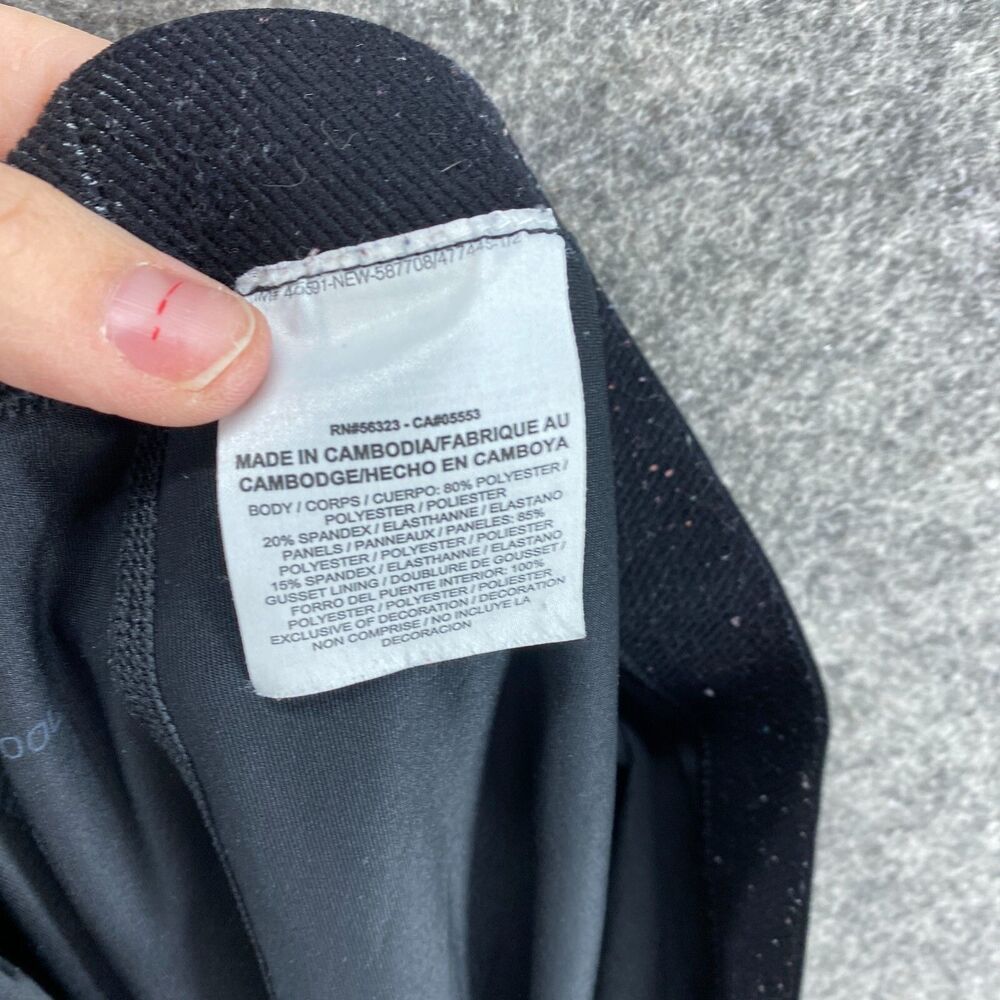 Nike Leggings Women M Medium Black Mid Rise Pull On Hypercool Capri Skinny - Picture 8 of 10